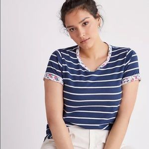 Anthro charmer ringer tee